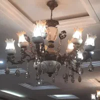 لوستر سرامیکی|لوستر و چراغ آویز|مشهد, سعد آباد|دیوار