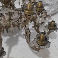 لوستر تمام برنجی قدیمی ( ۲۵ کیلویی )|لوستر و چراغ آویز|تهران, زنجان جنوبی|دیوار