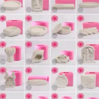 قالب سیلیکونی شمع سازی و سنگ مصنوعی