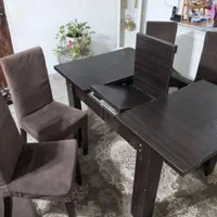 میز غذاخوری 4نفره تبدیل میشه به 6نفره|میز و صندلی غذاخوری|رشت, حمیدیان|دیوار