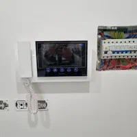 نصب آیفون تصویری کولر  برقکاری اتصالی برق
