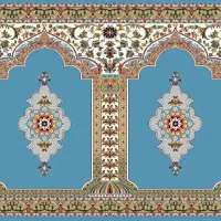 سجاده متراژ بالا پادری ۷۰۰و۱۲۰۰وبرزنتی وپشتی|فرش|آران و بیدگل, |دیوار