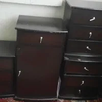 تخت خواب چوب  دو نفره همراه تشک فنری|تخت و سرویس خواب|تهران, یافت‌آباد|دیوار