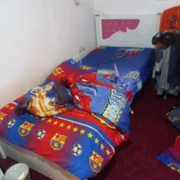 تخت یه نفره چوبی فلز