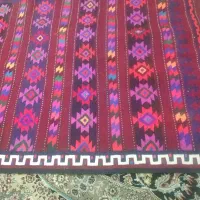 گلیم دستبافت قدیمی نونو|گلیم، جاجیم، گبه|قزوین, |دیوار