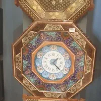 ساعت دیواری میناکاری اصل  اصفهان - سنتی خاتم کاری