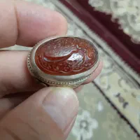 انگشترعقیق یمن مزین به یازینب کبراخط حاتم|جواهرات|قم, آزادگان|دیوار
