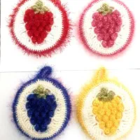 اسکاج و دستگیره های بافتنی|سفره، حوله، دستمال آشپزخانه|چرام, |دیوار