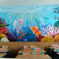 نقاشی مدارس|خدمات پیشه و مهارت|جهرم, |دیوار