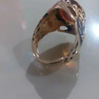 انگشتر طلا روس با نگین عقیق خوش رنگ چند رنگ|جواهرات|تهران, باشگاه نفت|دیوار