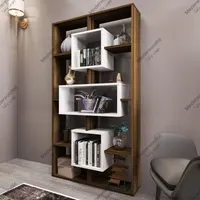 ویترین قفسه کتابخانه طوسی قهوه ای سفید|کتابخانه، شلف، قفسه‌های دیواری|تهران, شهید آوینی|دیوار