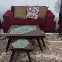 مبلمان ۷ نفره بهمراه میز نهار خوری.|مبلمان خانگی و میز عسلی|کرج, برغان|دیوار