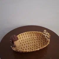 سبد حصیری وچوبی(کاملا نو )|صنایع دستی و سایر لوازم تزئینی|سبزوار, قصبه اب یمین|دیوار