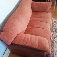 مبل راحتی هفت نفره سالم چرم وپارچه|مبلمان خانگی و میز عسلی|گرگان, |دیوار