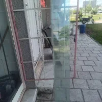 شیشه ویترین ۲۵ در ۱۸۰ سانت ۴ عدد