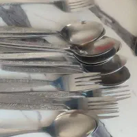 قاشق چنگال گل ریز ژاپن اصل
