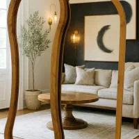 آینه قدی چوبی|آینه|بندرعباس, |دیوار