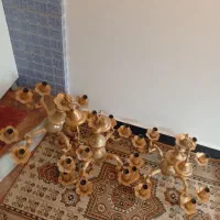 لوستر برنجی قدیمی سنگین 4عدد