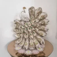 مجسمه‌ی پلی استر طاووس