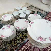 سرویس ارکوپال۵۲پارچه گل سرخ قدیمی|ظروف سرو و پذیرایی|شاهینشهر, شهرک میلاد|دیوار