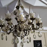 ۲ عدد لوستر ۶ شاخه ۱۲ لامپ