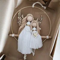 انواع فرشته مکرومه وگیفت عقدوتولدویلدا|مجسمه، تندیس، ماکت|فردیس, سرحدی|دیوار