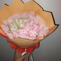دسته گل روبانی
