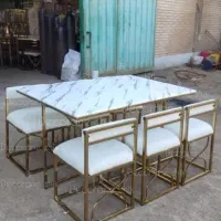 صندلی میز ناهارخوری فلزی پشتی دار کافه رستوران تدی|میز و صندلی غذاخوری|تهران, مشیریه|دیوار
