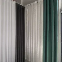 پرده پارچه ای مینی‌مال پانچ پرده های فانتزی|پرده، رانر، رومیزی|گلبهار, شهر جدید گلبهار|دیوار