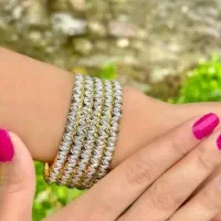 ۲عددالنگو نقره طلا16گرم برند اسماء سایز ۲