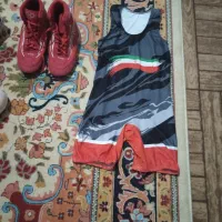 کفش کشتی لباس کشتی تنها یکبار استفاده شدنو