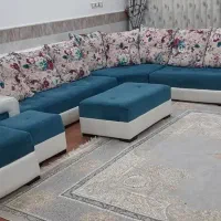 مبل ۷ نفره راحتی،کارکرده و تمیز با میزغذاخوری