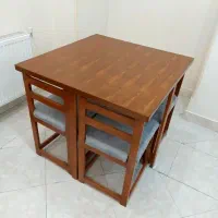 نهارخوری چوب راش، روس|میز و صندلی غذاخوری|محمدیه-قزوین, |دیوار