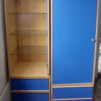 دو عدد کمد با یه دوچرخه دوخترانه صورتی