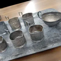 ظرف قدیمی نقره