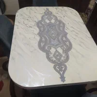 میز غذاخوری ۴ نفره پایه طلایی