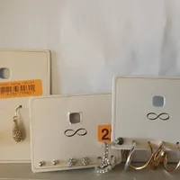 گوشواره استیل با رنگ ثابت آکبند+ ست ونیم ست