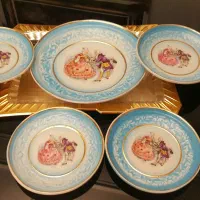 سرویس پنج  پارچه  ژاپن  میوه خوری کمیاب عتیقه