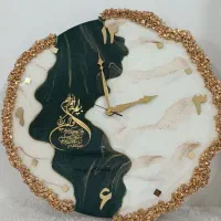 ساعت دیواری رزینی شیک و زیبا