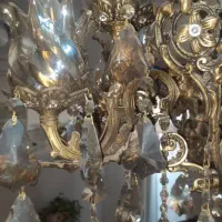 فروش لوستر ۶ شاخه برنجی|لوستر و چراغ آویز|دزفول, |دیوار