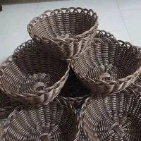 سبد حصیری دست بافت|صنایع دستی و سایر لوازم تزئینی|محمدیه-قزوین, |دیوار