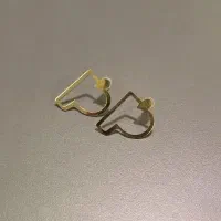 گوشواره طلا P پلاک طلا اول اسم شخصی ساز