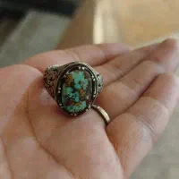انگشتر مردانه نقره فیروزه