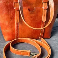 کیف دوشی چرم زنانه|کیف، کفش، کمربند|شوشتر, |دیوار