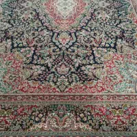 یک جفت فرش ۹ متری سرمه ای زمرد مشهد