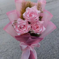 دسته گل روبانی کادویی|گل مصنوعی|ایلام, |دیوار