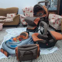 ست ۵ تکه ای کالسکه، روروئک ، ساک، کریر،  onebyone|اسباب و اثاث بچه|شاهرود, |دیوار