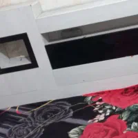 تخت خواب دونفره mdf همرا با یک عدد پاتختی