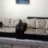 مبل هفت نفره دسته چرم