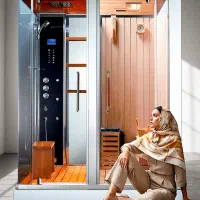 کابین سونا بخار و خشک مخصوص مشهدی‌ها دوش جکوزی